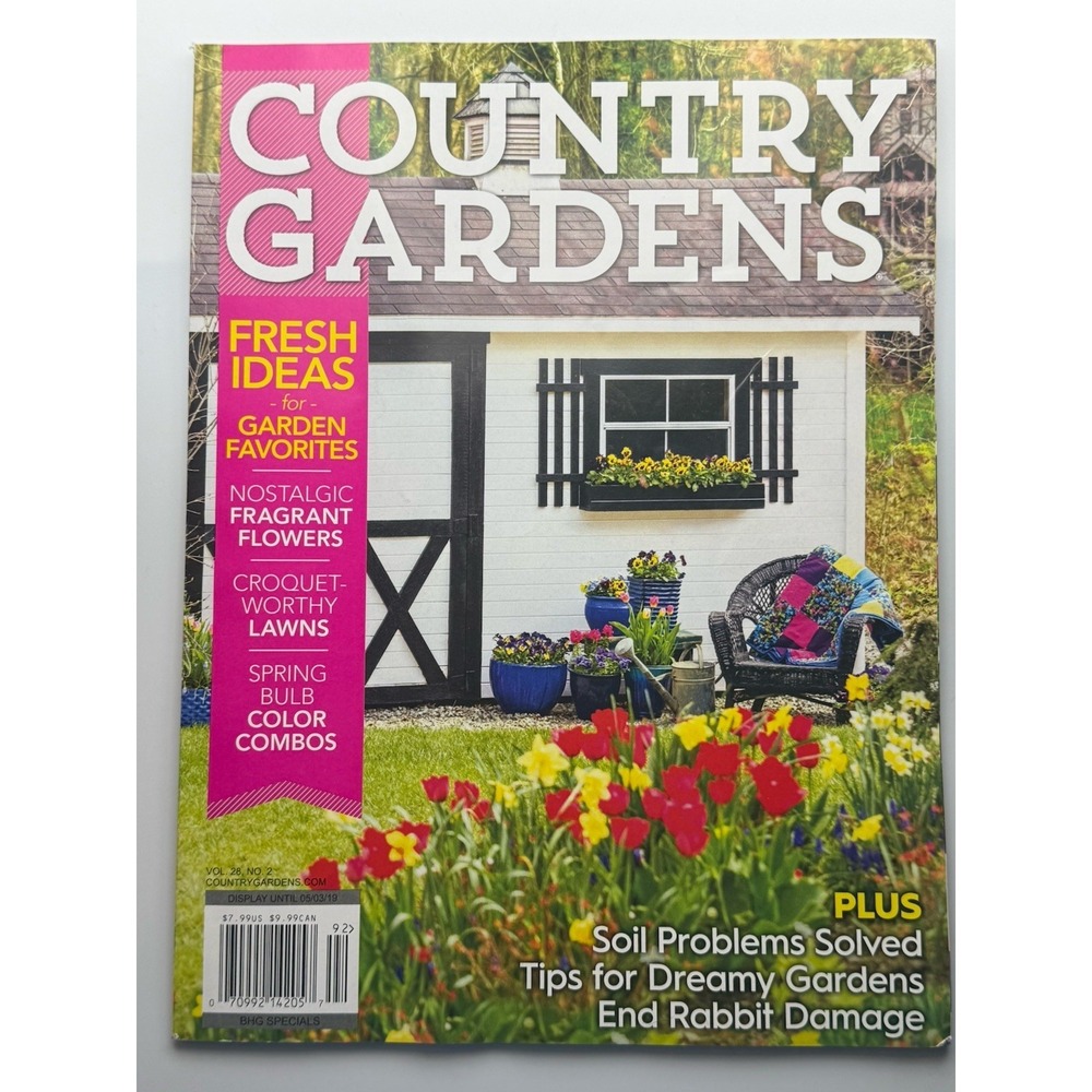 Lot of 5 COUNTRY GARDENS Magazines 2018 & 2019 From Smoke Free Home VGUC - Picture 3 of 7